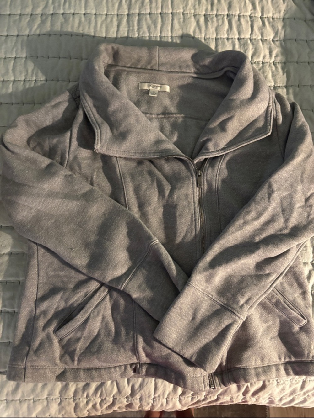 Liz Claiborne Heather Gray Motorcycle Jacket